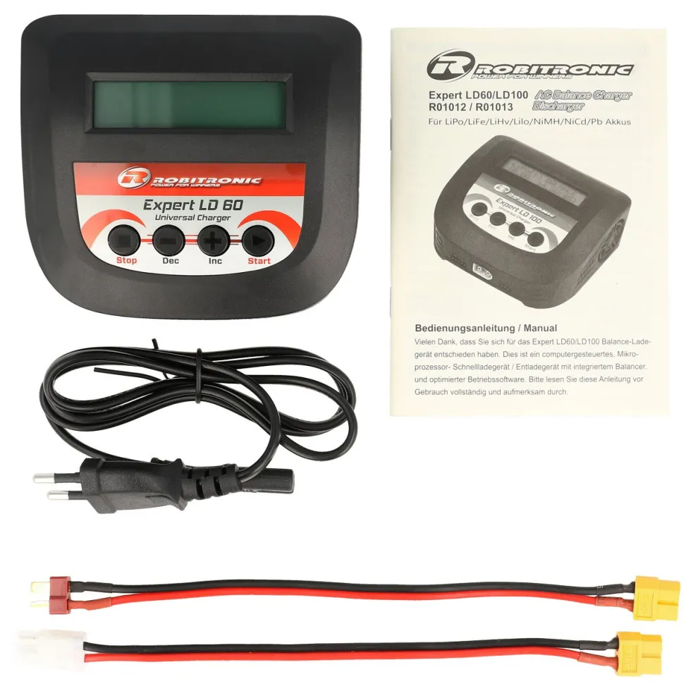 Robitronic Expert LD 60 Ladegerät LiPo 2-4s 6A 60W