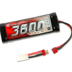 Robitronic NiMH 7,2V, 3600mAh, Stick Pack, T-Stecker & Tamiya