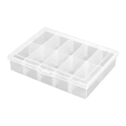 Robitronic Sortierkasten 10 Fächer variabel 134x100x29mm