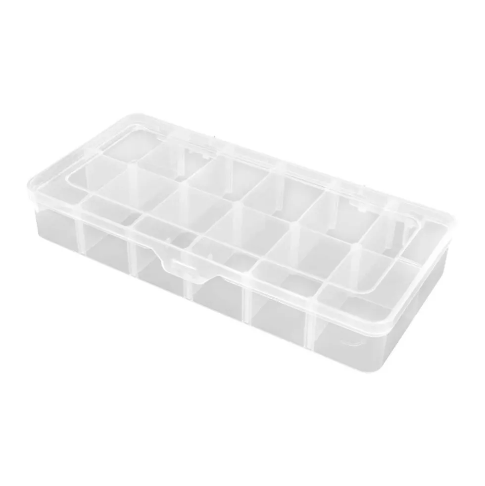 Robitronic Sortierkasten 12 Fächer variabel 260x125x43.5mm