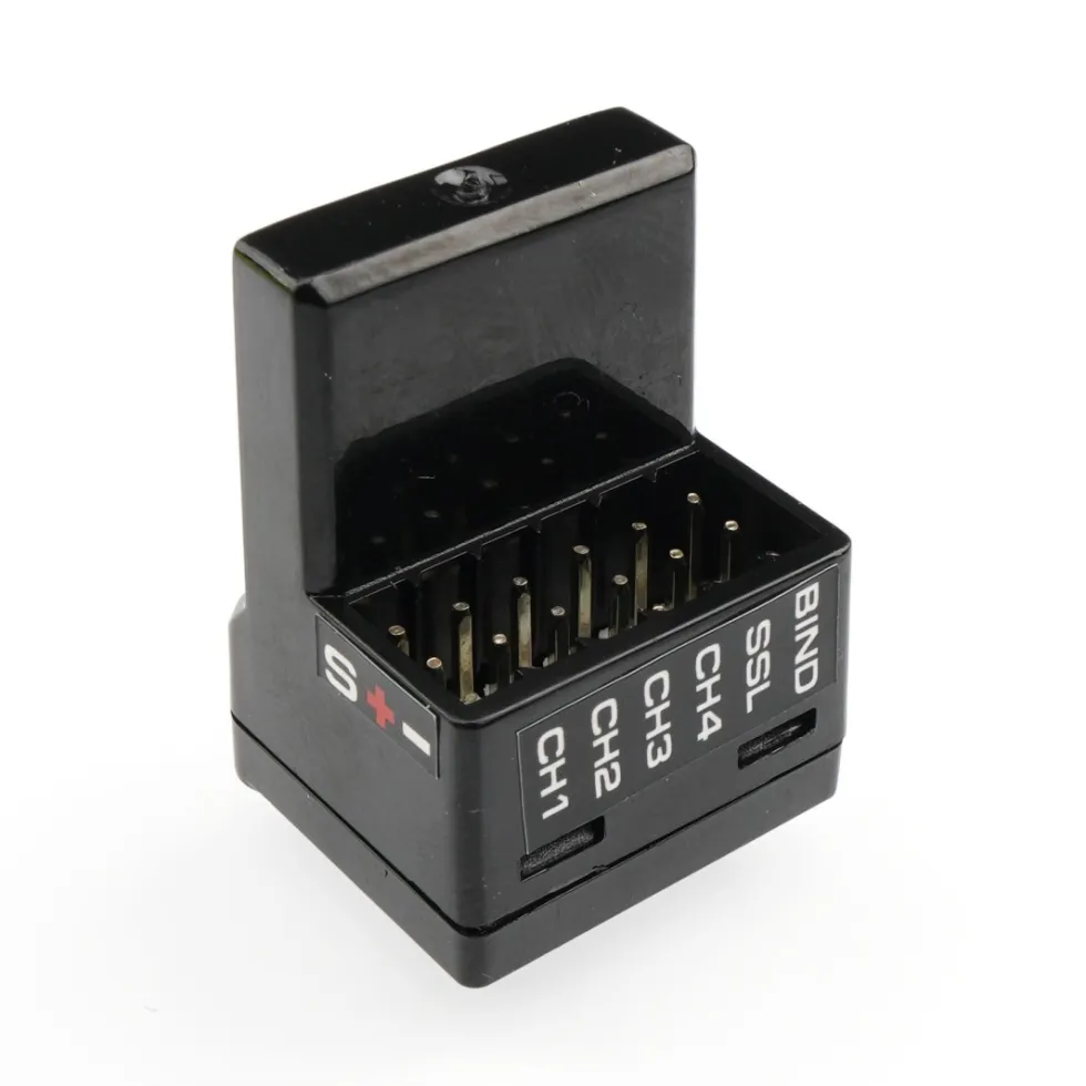 Ruddog Empfänger RR404 2.4GHz 4-Kanal (kompatible mit Futaba F-4G)