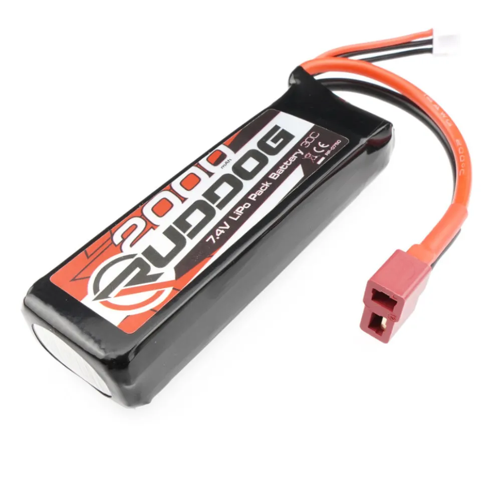 Ruddog LiPo 2000mAh 30C 7.4V T-Plug