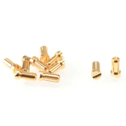 Ruddog 5mm Gold Plug Male Short (10)