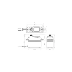 Savöx SA-1256TG+ Digital-Servo 20kg Metall / Kugelgelagert