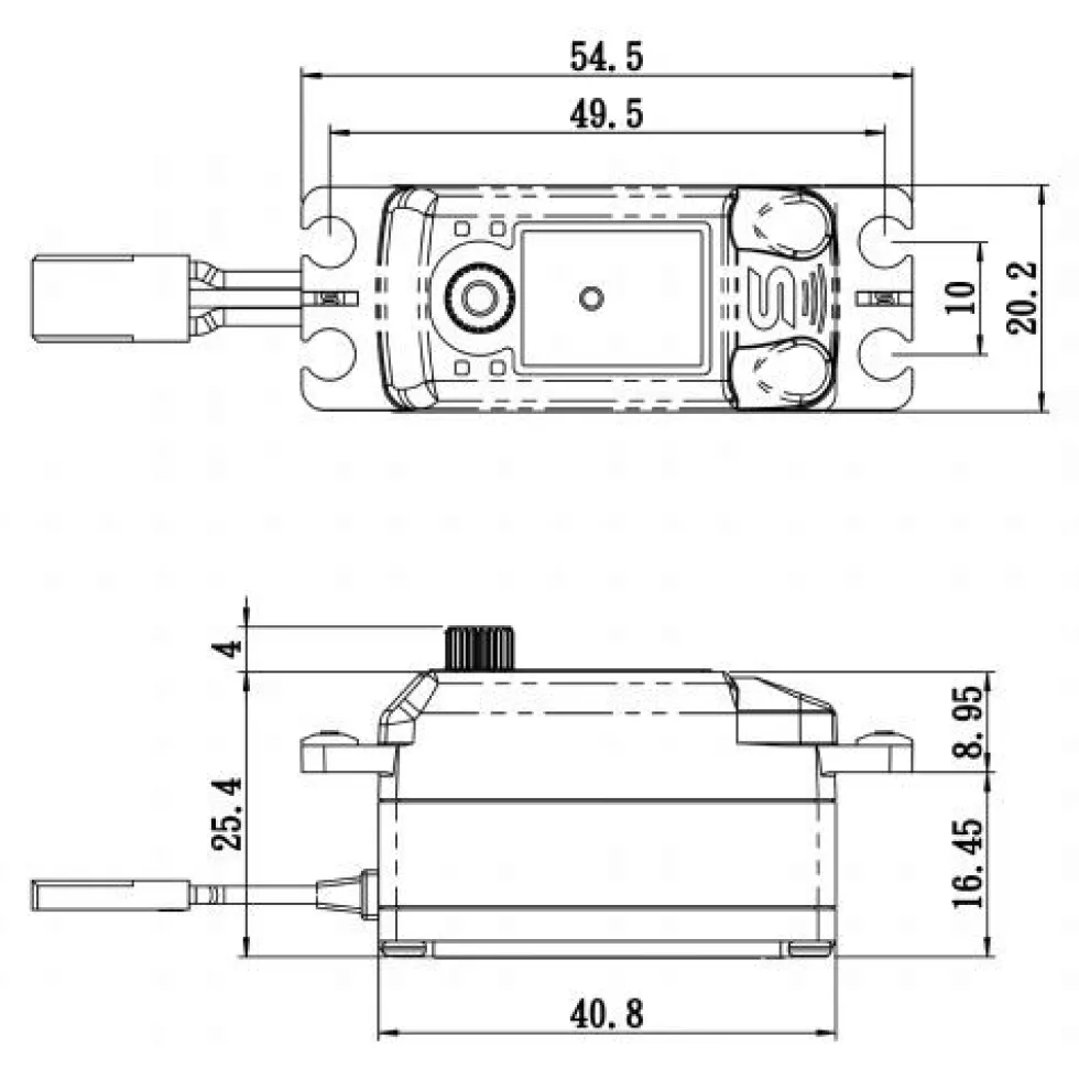 Savöx SC-1252MG+ Low-Profile Digital-Servo (7kg)