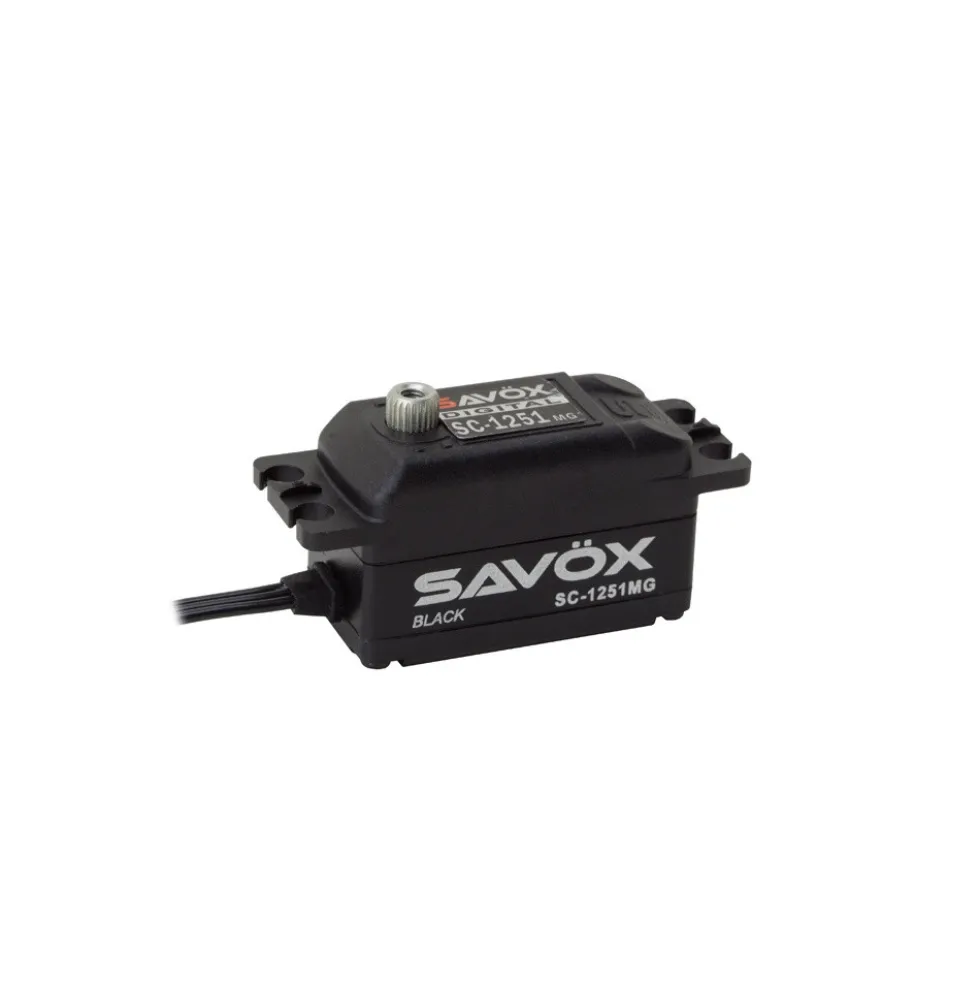 Savöx Servo SC-1251MG+ Low Profile Black Edition