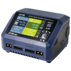 SkyRC Ladegerät D100neo 2-Ladeausgänge LiPo 1-6S 10A 100W AC/DC