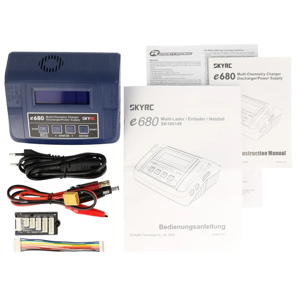 SkyRC Ladegerät e680 AC/DC LiPo 1-6s 10A 80W