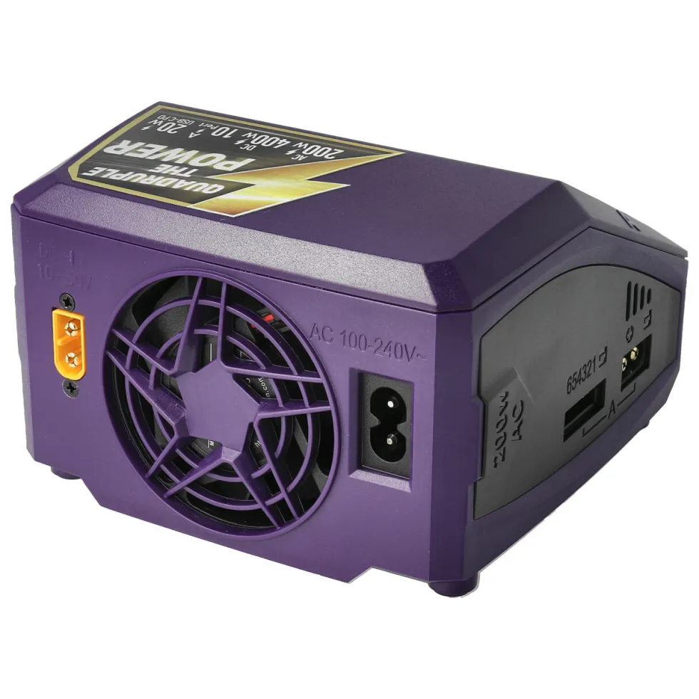 SkyRC Ladegerät Q200neo 4-Ladeausgänge LiPo 1-6S 10A 200W AC/DC