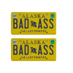 Tamico Kennzeichen "BADASS" USA 1:10 3D 2er Set