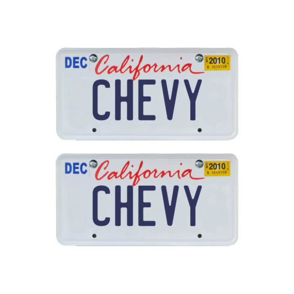 Tamico Kennzeichen "CHEVY" USA 1:10 3D 2er Set