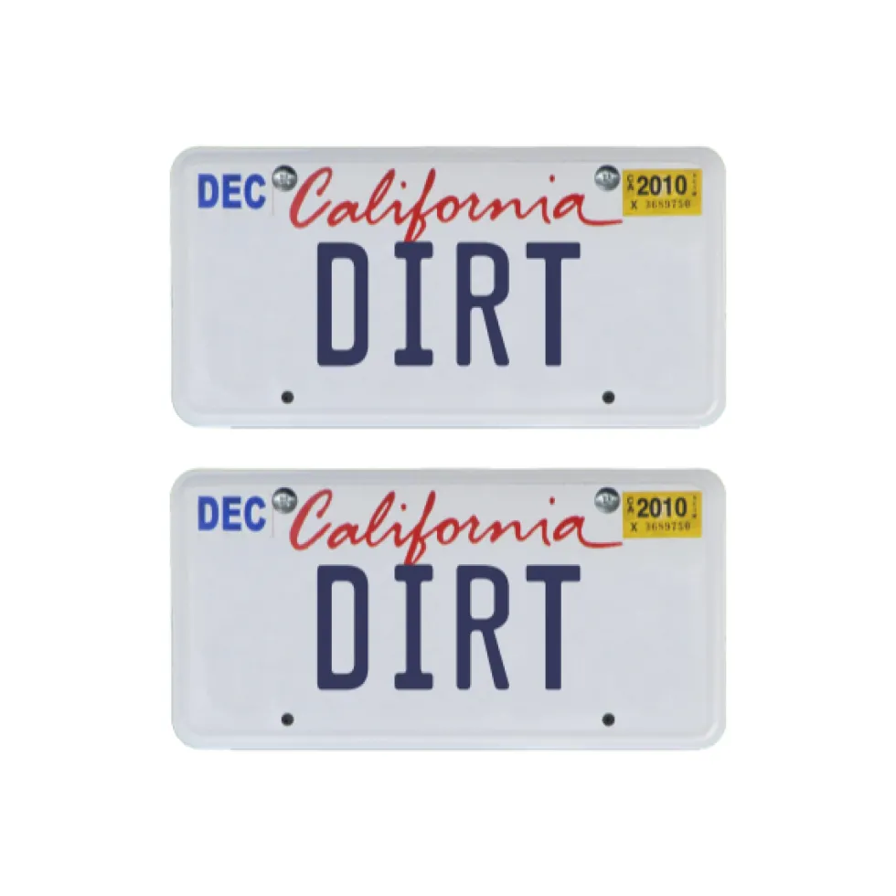 Tamico Kennzeichen "DIRT" USA 1:10 3D 2er Set