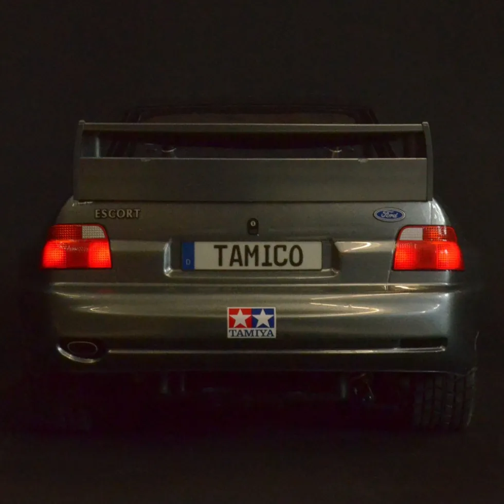 Tamico Lichteinsätze (vorne&hinten) für Tamiya Ford Escort Custom 1998