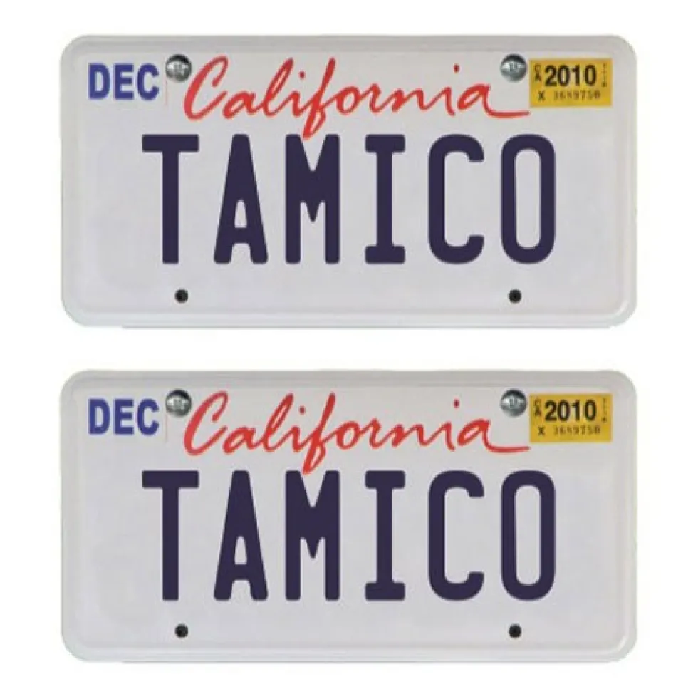 Tamico Wunschkennzeichen USA 3D 2er Set