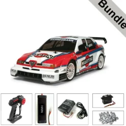 Tamiya 58606 Alfa Romeo 155 V6 TI Martini (TT-02) BUNDLE "Silber"