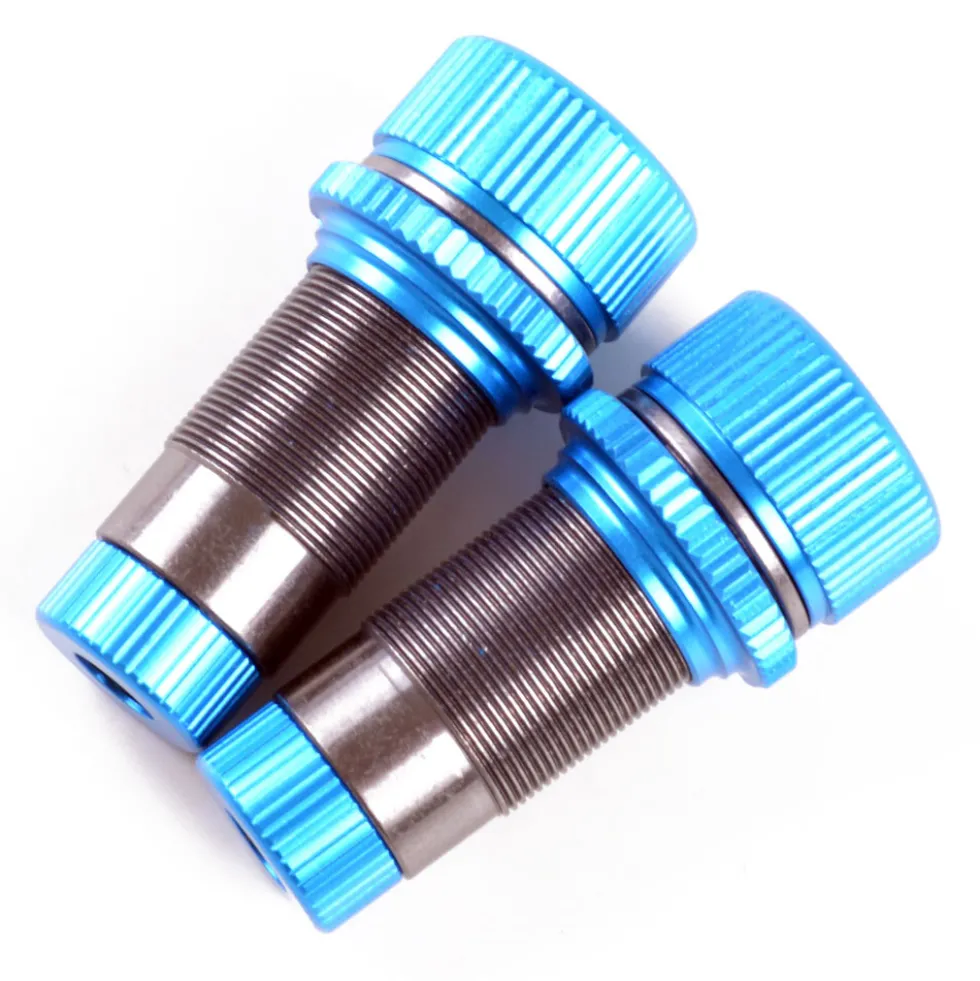 Tamiya 19803310 Alu Dämpferzylinder vorn blau (2) 54993 TT-02B