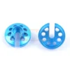 Tamiya 19804743 Alu Federteller blau (2) für Big Bore-Dämpfer (54504)