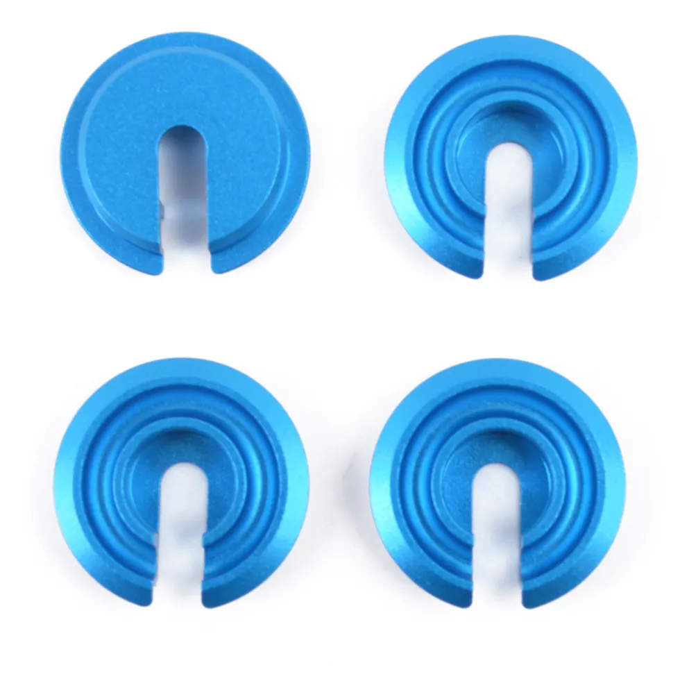 Tamiya 22080 Alu Federteller Lo-Mount (4) für Large Diameter Springs