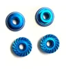 Tamiya 19803548 Alu Kragenmutter 4mm blau (4) DB-01SR