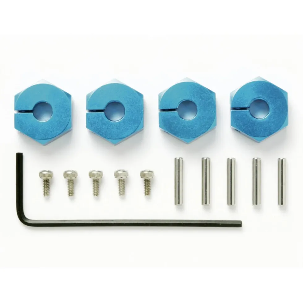 Tamiya Alu Radmitnehmer 5mm (blau, 4 Stk.) TB-02 / TA-05 #53823