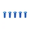 Tamiya Alu Rundkopf-Schrauben 3x8mm (blau, 5 Stk.) #53766