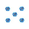 Tamiya Alu Stopmutter 3mm (blau, 5 Stk.) #54155
