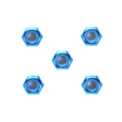 Tamiya Alu Stopmutter 3mm (blau, 5 Stk.) #54155