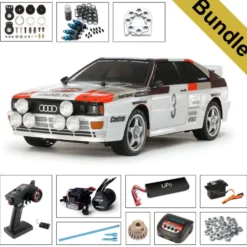 Tamiya 58667 Audi Quattro Rally A2 TT-02 BUNDLE "Gold"