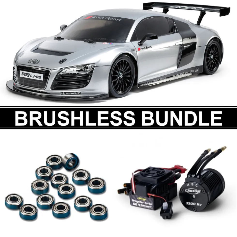 Tamiya 58749 Audi R8 LMS 2008 (TT-02) BRUSHLESS-BUNDLE