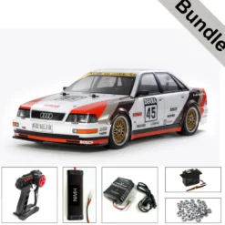 Tamiya 58682 Audi V8 Touring TT-02 BUNDLE "Silber"