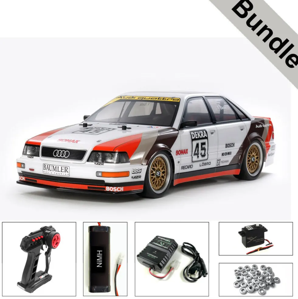Tamiya 58682 Audi V8 Touring TT-02 BUNDLE "Silber"