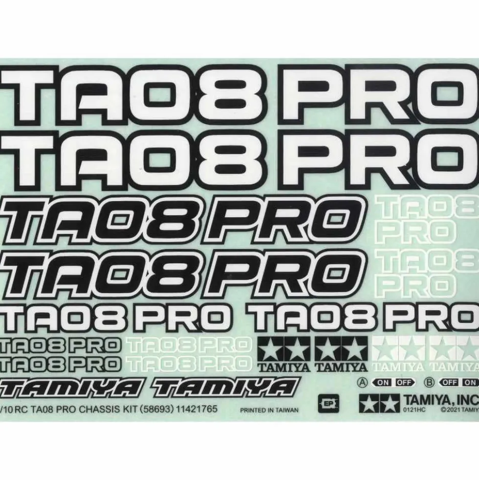 Tamiya 11421765 Aufkleber / Decals TA08 Pro