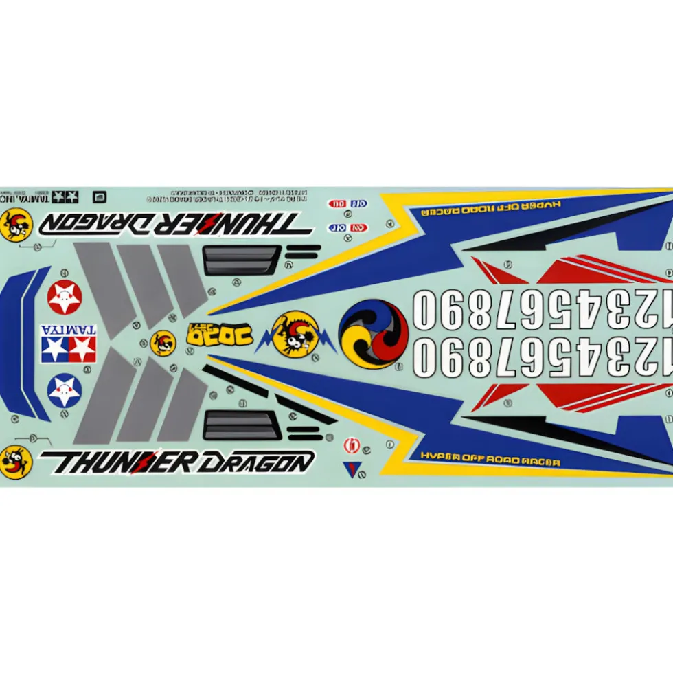Tamiya 19494240 Aufkleber / Decals Thunder Dragon 47458