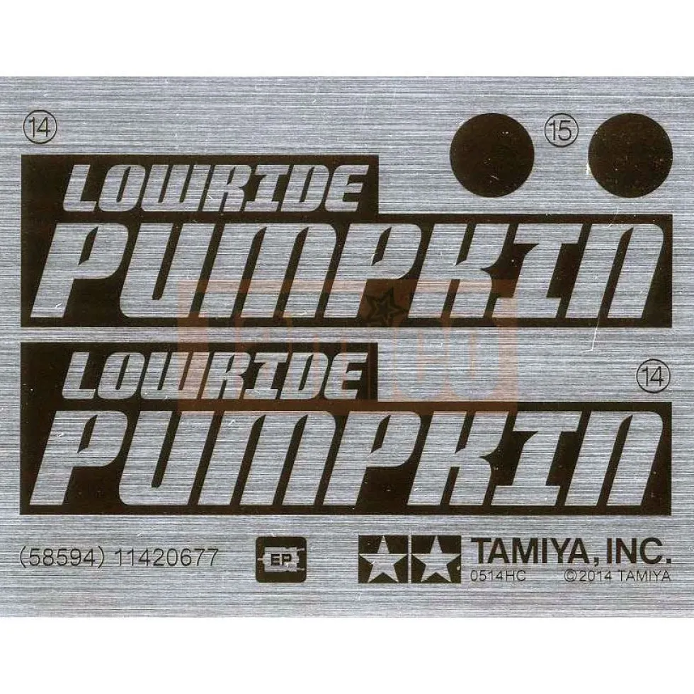 Tamiya Aufkleber Pumpkin LowRide 58594