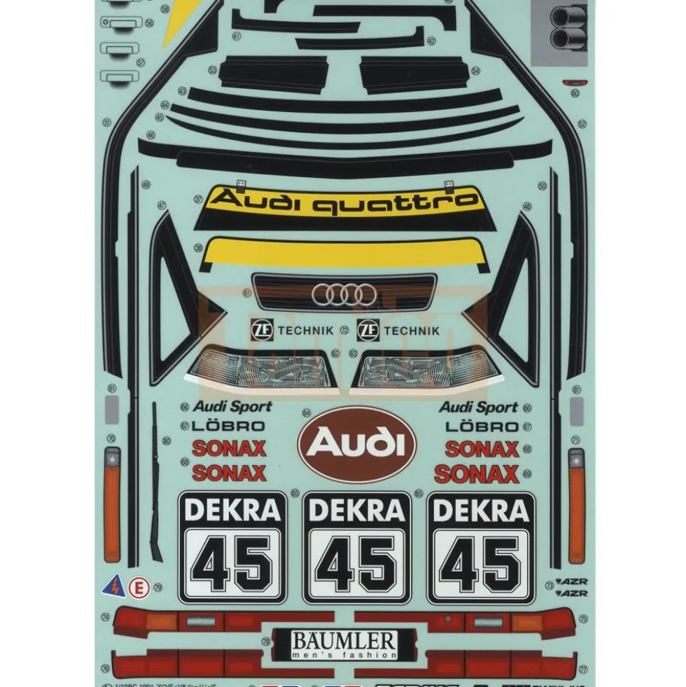Tamiya 19490014 Aufkleber / Sticker Audi V8 Touring