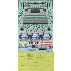 Tamiya 19495968 Aufkleber / Sticker Citroen 2CV Rally M-Chassis