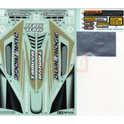 Tamiya 19495912 Aufkleber / Sticker Dual Ridge Black Metallic