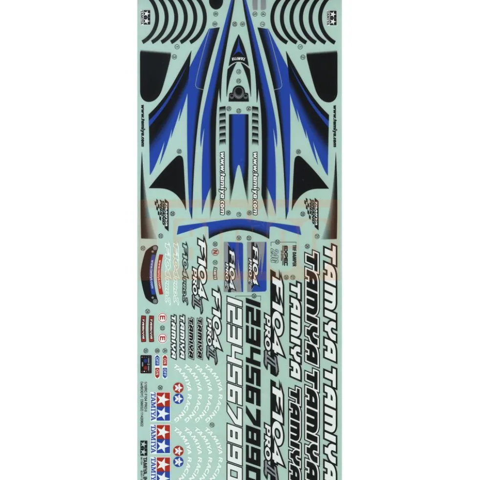 Tamiya 11420822 Aufkleber/Sticker F104 Pro II (58652)