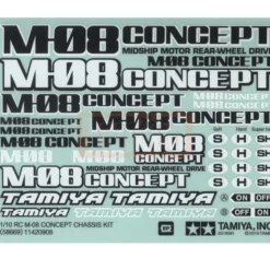 Tamiya 11420908 Aufkleber / Sticker M-08 Concept