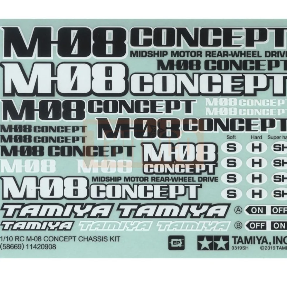 Tamiya 11420908 Aufkleber / Sticker M-08 Concept