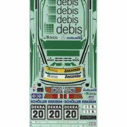 Tamiya 19495933 Aufkleber / Sticker Mercedes-Benz 190E debis