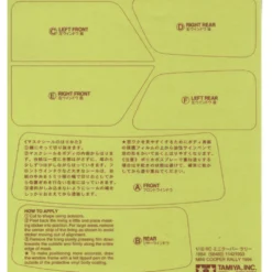 Tamiya 19495658 Aufkleber / Sticker Mini Cooper Monte Carlo 58483
