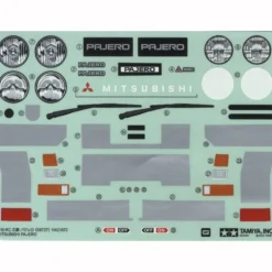 Tamiya 19490107 Aufkleber/Sticker Mitsubishi Pajero CW-01