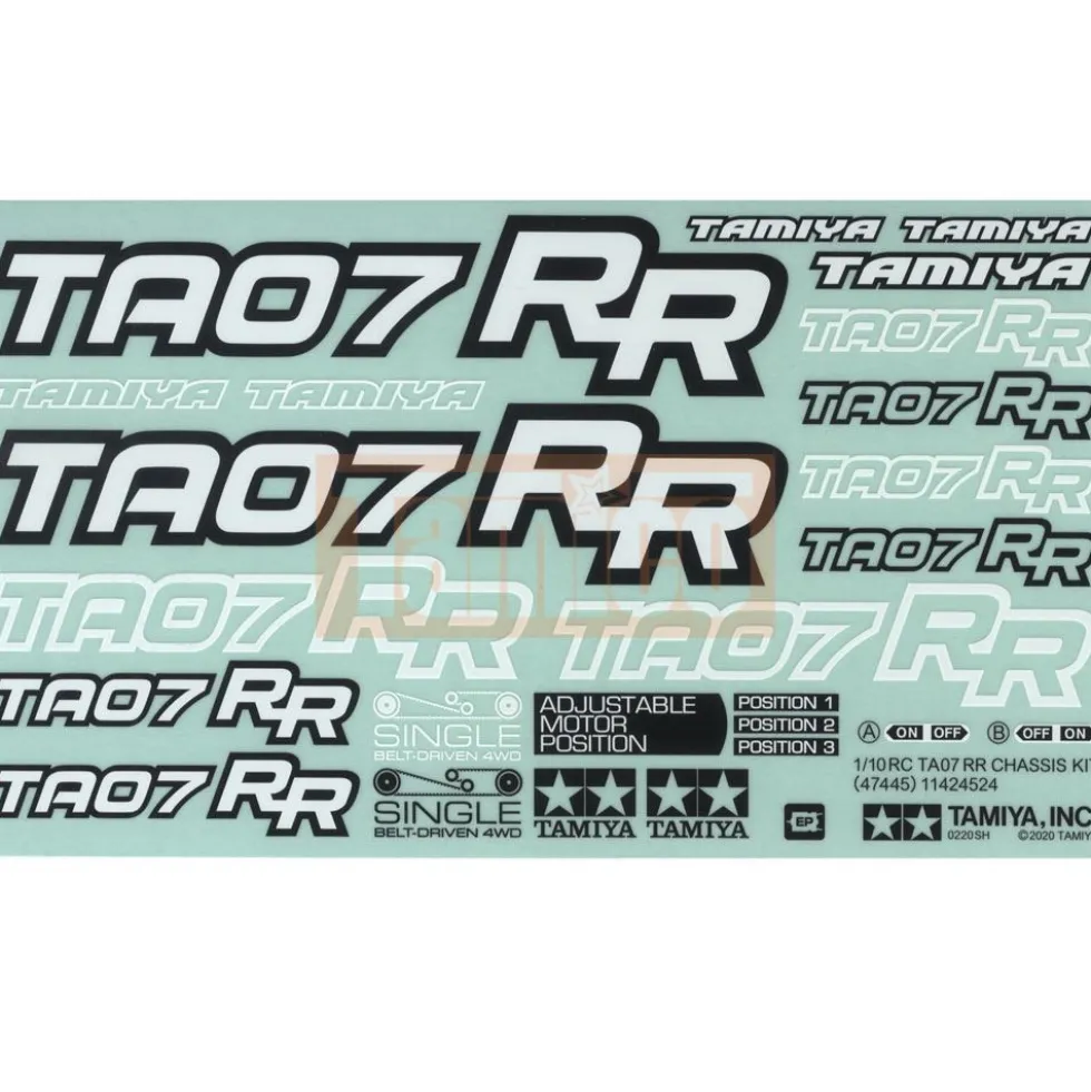 Tamiya 19494228 Aufkleber / Sticker TA07RR