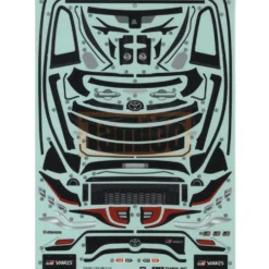 Tamiya 19490020 Aufkleber / Sticker Toyota Yaris GR M-Chassis