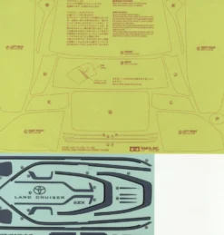 Tamiya 19490084 Aufkleber / Sticker Toyota LandCruiser LC300