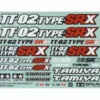 Tamiya 11424540 Aufkleber / Sticker TT-02SRX