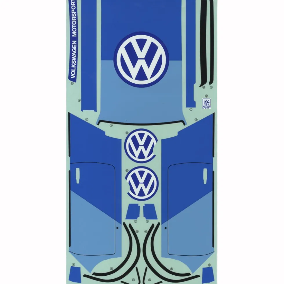 Tamiya 19490076 Aufkleber/Sticker Volkswagen Golf Mk2 GTI 16V Rally