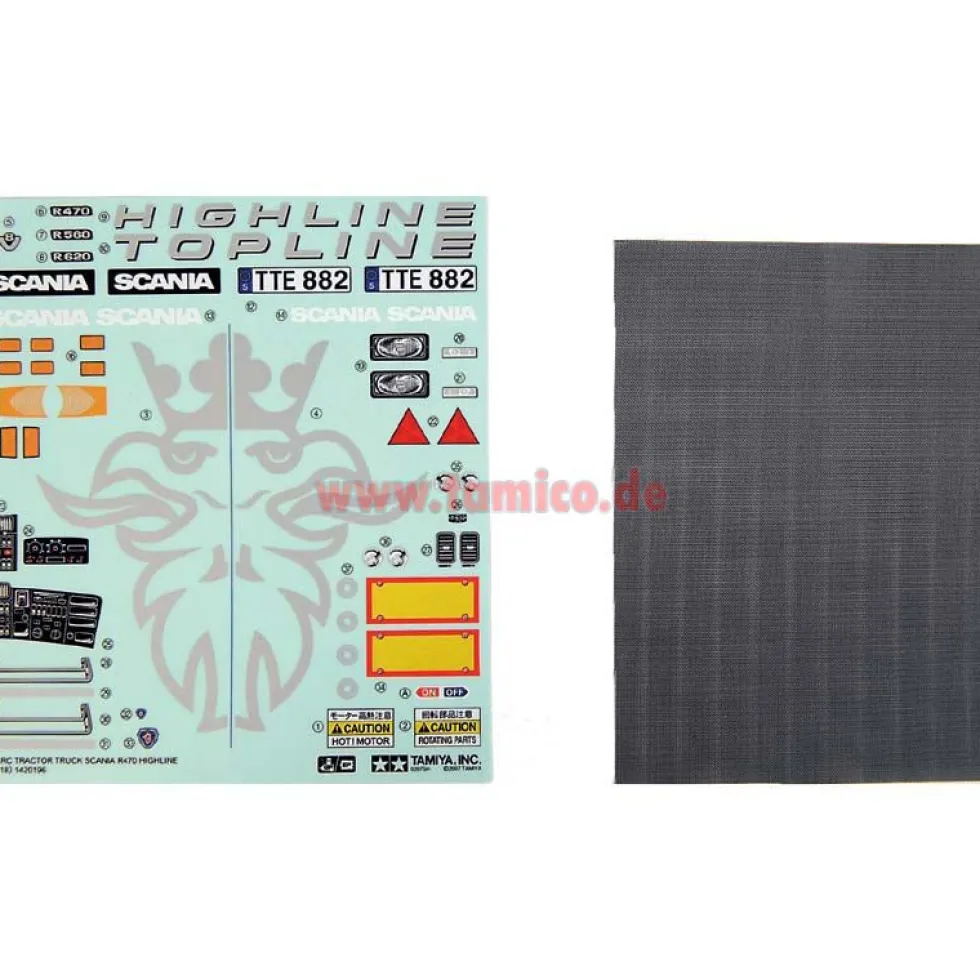Tamiya Aufkleber Truck Scania R470 Highline #9495508