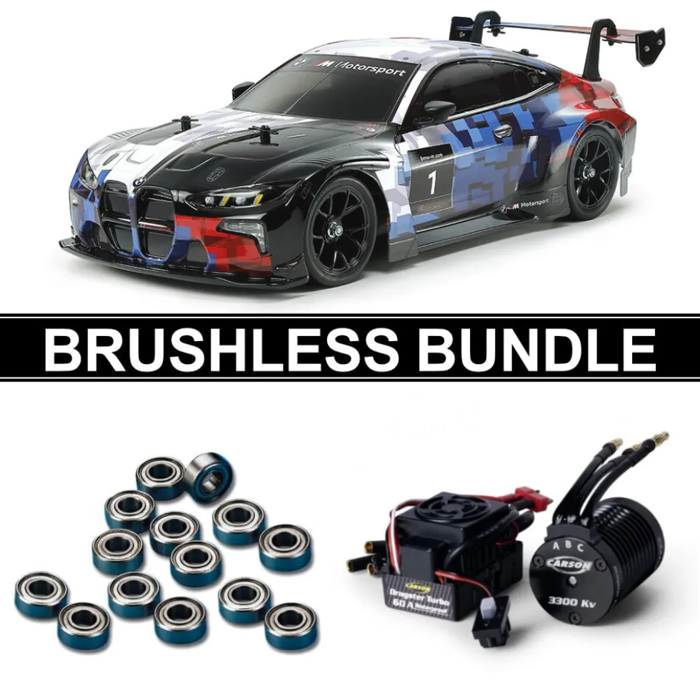 Tamiya 58751 BMW M4 GT3 Evo 2025/Launch Edition (TT-02) BRUSHLESS-BUNDLE